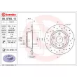 Jeu de 2 disques de frein arrière BREMBO 08.9769.1X - Visuel 2