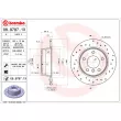 Jeu de 2 disques de frein arrière BREMBO 08.9787.1X - Visuel 2