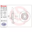 Jeu de 2 disques de frein arrière BREMBO 08.9918.21 - Visuel 2