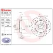 Jeu de 2 disques de frein arrière BREMBO 08.9975.1X - Visuel 2