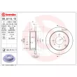 Jeu de 2 disques de frein arrière BREMBO 08.A114.11 - Visuel 2