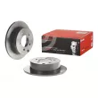 Jeu de 2 disques de frein arrière BREMBO 08.A114.71 - Visuel 1