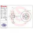 Jeu de 2 disques de frein arrière BREMBO 08.A141.17 - Visuel 2