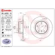 Jeu de 2 disques de frein arrière BREMBO 08.A205.11 - Visuel 2