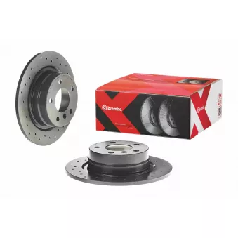 Jeu de 2 disques de frein arrière BREMBO 08.A205.1X