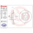 Jeu de 2 disques de frein arrière BREMBO 08.A224.10 - Visuel 2
