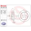 Jeu de 2 disques de frein arrière BREMBO 08.A273.20 - Visuel 2
