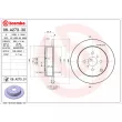 Jeu de 2 disques de frein arrière BREMBO 08.A273.31 - Visuel 2