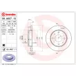 Jeu de 2 disques de frein arrière BREMBO 08.A607.10 - Visuel 2