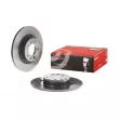 Jeu de 2 disques de frein arrière BREMBO 08.A615.11 - Visuel 1