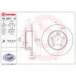 Jeu de 2 disques de frein arrière BREMBO 08.A651.10 - Visuel 2