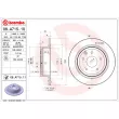 Jeu de 2 disques de frein arrière BREMBO 08.A715.11 - Visuel 2