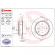 Jeu de 2 disques de frein arrière BREMBO 08.A715.21 - Visuel 2