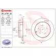 Jeu de 2 disques de frein arrière BREMBO 08.A755.20 - Visuel 2
