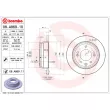 Jeu de 2 disques de frein arrière BREMBO 08.A869.11 - Visuel 2