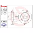 Jeu de 2 disques de frein arrière BREMBO 08.B412.10 - Visuel 2
