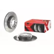 Jeu de 2 disques de frein arrière BREMBO 08.B413.1X - Visuel 1