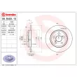Jeu de 2 disques de frein arrière BREMBO 08.B493.10 - Visuel 2