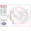 Jeu de 2 disques de frein arrière BREMBO 08.B529.11 - Visuel 2
