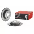 Jeu de 2 disques de frein arrière BREMBO 08.B601.75 - Visuel 1