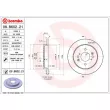 Jeu de 2 disques de frein arrière BREMBO 08.B602.21 - Visuel 2
