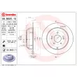 Jeu de 2 disques de frein arrière BREMBO 08.B605.10 - Visuel 2