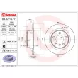Jeu de 2 disques de frein arrière BREMBO 08.C115.11 - Visuel 2