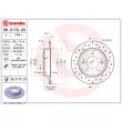 Jeu de 2 disques de frein arrière BREMBO 08.C172.2X - Visuel 2