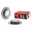 Jeu de 2 disques de frein arrière BREMBO 08.C172.2X - Visuel 1