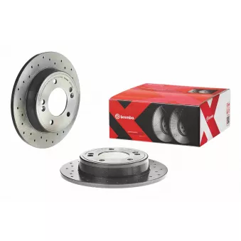 Jeu de 2 disques de frein arrière BREMBO 08.C172.2X