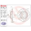 Jeu de 2 disques de frein arrière BREMBO 08.C501.1X - Visuel 2