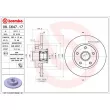 Jeu de 2 disques de frein arrière BREMBO 08.C647.17 - Visuel 2