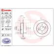 Jeu de 2 disques de frein arrière BREMBO 08.C650.11 - Visuel 2