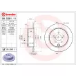 Jeu de 2 disques de frein arrière BREMBO 08.C661.11 - Visuel 2