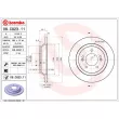 Jeu de 2 disques de frein arrière BREMBO 08.C823.11 - Visuel 2