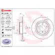 Jeu de 2 disques de frein arrière BREMBO 08.D180.11 - Visuel 2