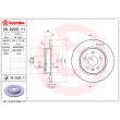 Jeu de 2 disques de frein arrière BREMBO 08.D225.11 - Visuel 2