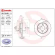 Jeu de 2 disques de frein arrière BREMBO 08.D248.11 - Visuel 2