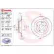 Jeu de 2 disques de frein arrière BREMBO 08.D567.11 - Visuel 2