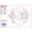 Jeu de 2 disques de frein arrière BREMBO 08.D750.11 - Visuel 2