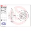 Jeu de 2 disques de frein arrière BREMBO 08.N283.81 - Visuel 2