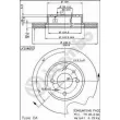 Jeu de 2 disques de frein avant BREMBO 09.3023.20 - Visuel 2