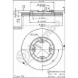 Jeu de 2 disques de frein avant BREMBO 09.3105.10 - Visuel 2