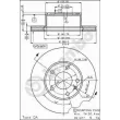 Jeu de 2 disques de frein avant BREMBO 09.3949.10 - Visuel 2