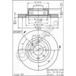 Jeu de 2 disques de frein avant BREMBO 09.4289.20 - Visuel 2