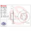 Jeu de 2 disques de frein avant BREMBO 09.4486.20 - Visuel 2