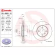 Jeu de 2 disques de frein avant BREMBO 09.4883.10 - Visuel 2