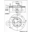 Jeu de 2 disques de frein avant BREMBO 09.4921.10 - Visuel 2