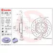 Jeu de 2 disques de frein avant BREMBO 09.4939.1X - Visuel 2