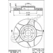 Jeu de 2 disques de frein avant BREMBO 09.4939.75 - Visuel 2